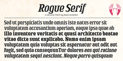 Rogue Serif Font Poster 3