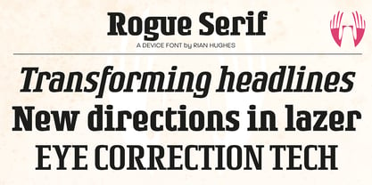Rogue Serif Font Poster 5