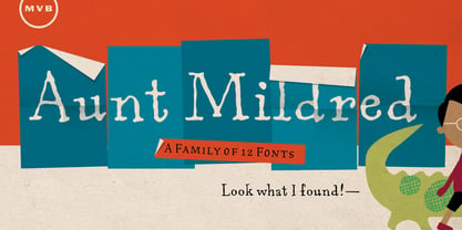 MVB Aunt Mildred Font Poster 2