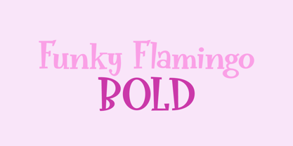 Funky Flamingo Font Poster 1