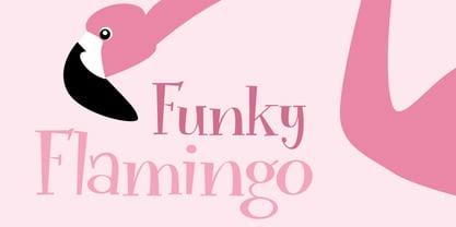 Funky Flamingo Font Poster 6