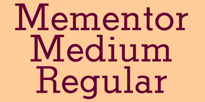 Mementor Medium Regular Font Poster 1