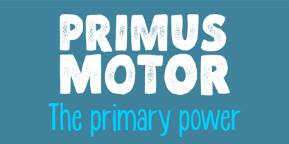 Primus Motor Font Poster 1