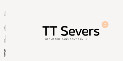 TT Severs Font Poster 1