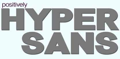 Hypersans Font Poster 3