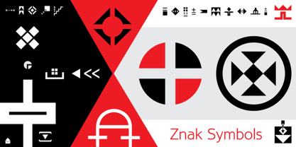 Znak Symbols Font Poster 1