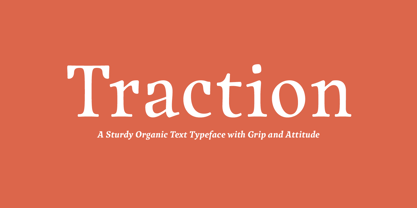 Traction Font Poster 1