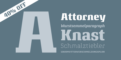 Attorney Font Poster 6