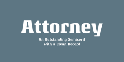 Attorney Font Poster 1