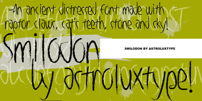 Smilodon Font Poster 5