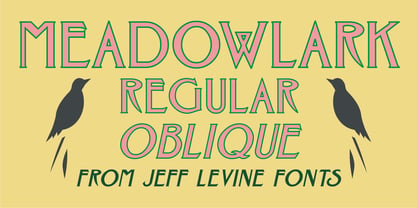Meadowlark JNL Font Poster 1