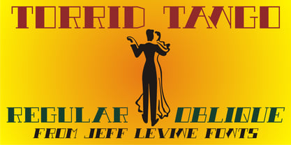Torrid Tango JNL Font Poster 1