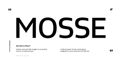 Mosse Font Poster 1