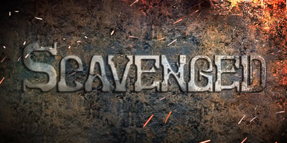 Scavenged Font Poster 1
