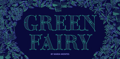 Green Fairy Font Poster 1