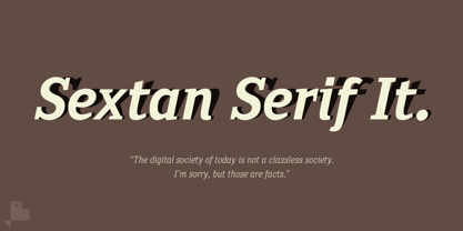 Sextan Serif Font Poster 9
