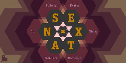 Sextan Serif Font Poster 8