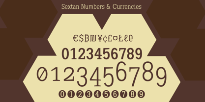 Sextan Serif Fuente Póster 3