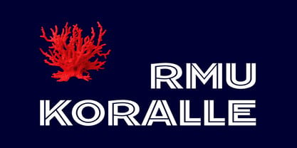 RMU Koralle Font Poster 1