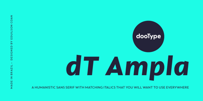 dT Ampla Font Poster 1