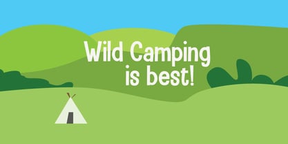 Camping Holiday Font Poster 1