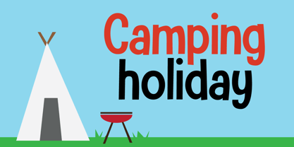 Camping Holiday Font Poster 5
