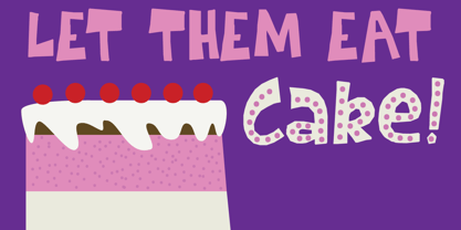 Dinosaur Cake Font Poster 2