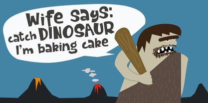 Dinosaur Cake Font Poster 4
