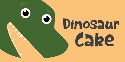 Dinosaur Cake Font Poster 5