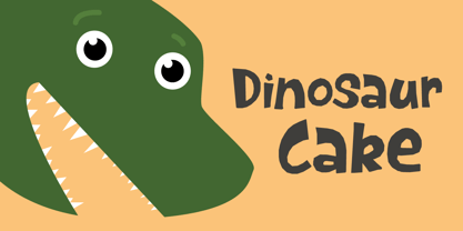 Dinosaur Cake Fuente Póster 5