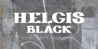 Helgis Black Fuente Póster 5