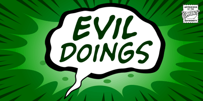 Evil Doings Font Poster 1