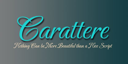 Carattere Font Poster 1