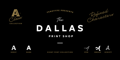 Dallas Print Shop Font Poster 1