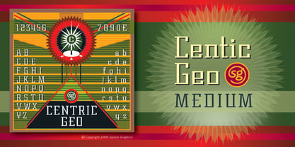 Centric Geo SG Font Poster 1
