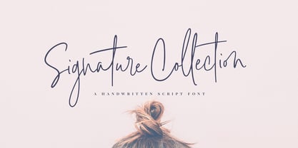 Signature Collection Font Poster 14