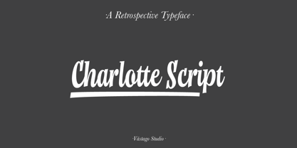 Charlotte Script Fuente Póster 2
