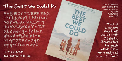 The Best We Could Do Font Poster 6