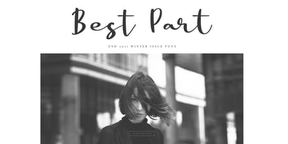 Best Part Font Poster 1