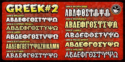 Greek Font Set #2 Fuente Póster 1