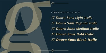 JT Douro Sans Font Poster 10