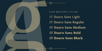 JT Douro Sans Font Poster 3