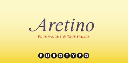 Aretino Font Poster 1