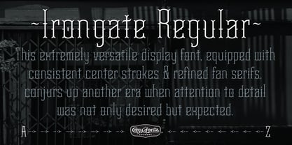 Irongate Font Poster 7
