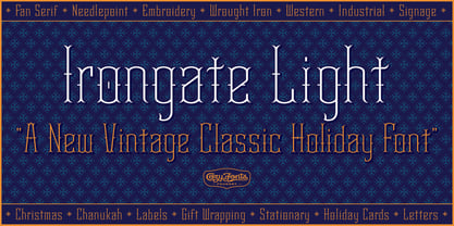 Irongate Font Poster 6