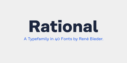 Rational Font Poster 1