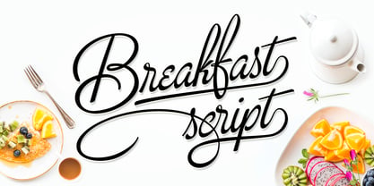 Breakfast Script Font Poster 1