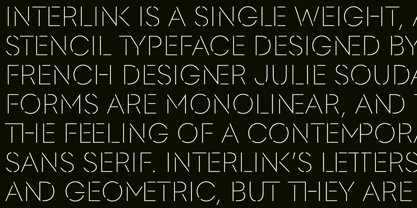 Interlink Font Poster 2