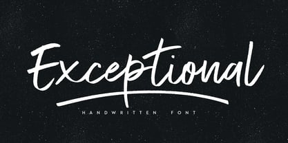 Exceptional Font Poster 1
