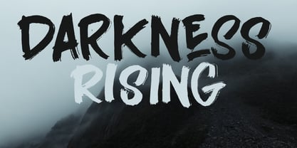 Darkness Rising Font Poster 1